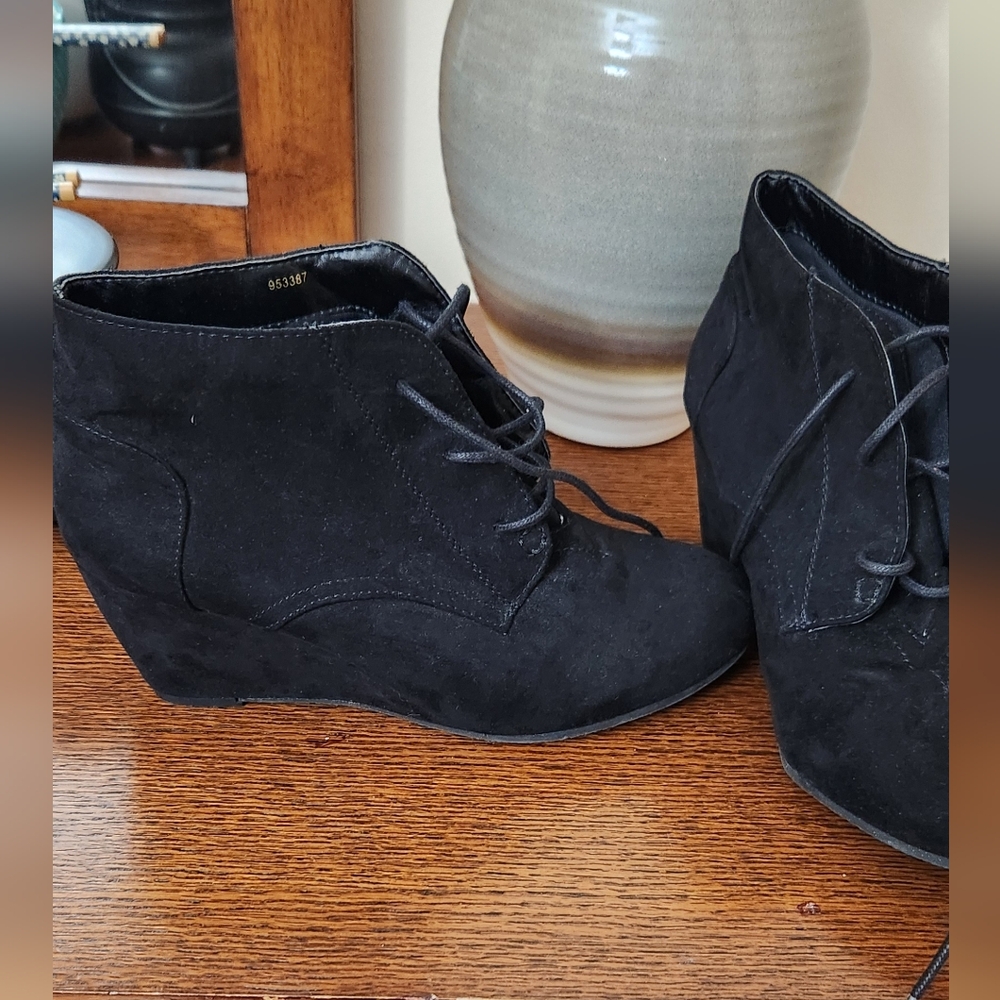 Black Suede Ankle Boots